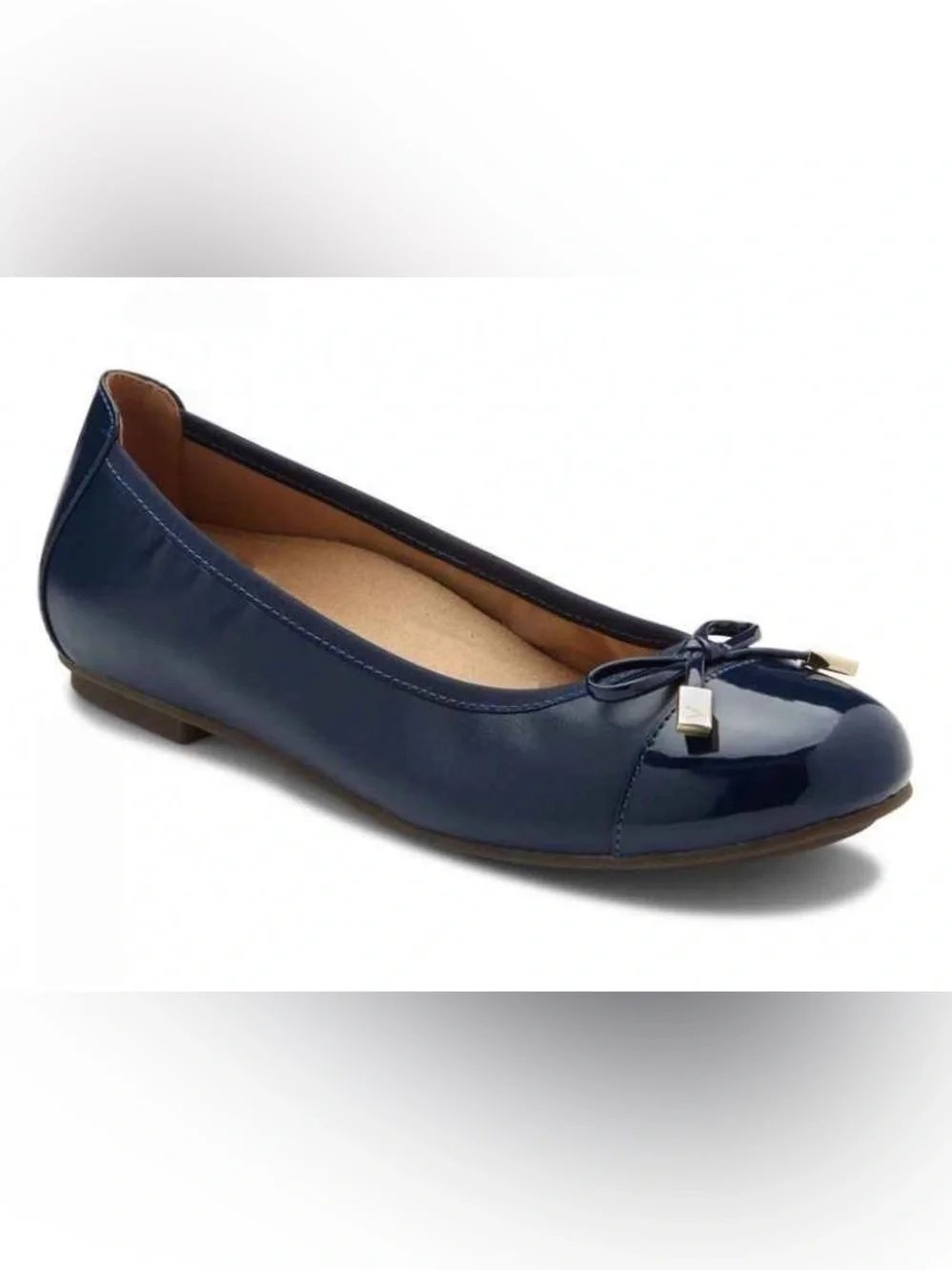 Vionic Navy Spark Minna Ballet Flats - Size 11 - iikd.in